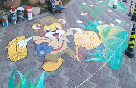 封丘夏季画地面彩绘会遇到的问题