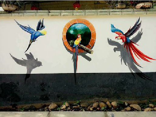 封丘视觉错位-3D墙绘设计