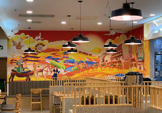 封丘商业空间彩绘介绍。