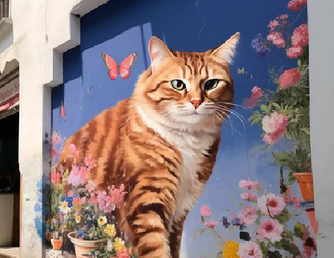 封丘自己绘制有个性的手绘墙