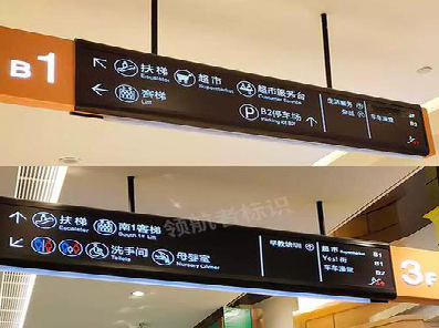 封丘如何通过商场标识牌引导客流分布？